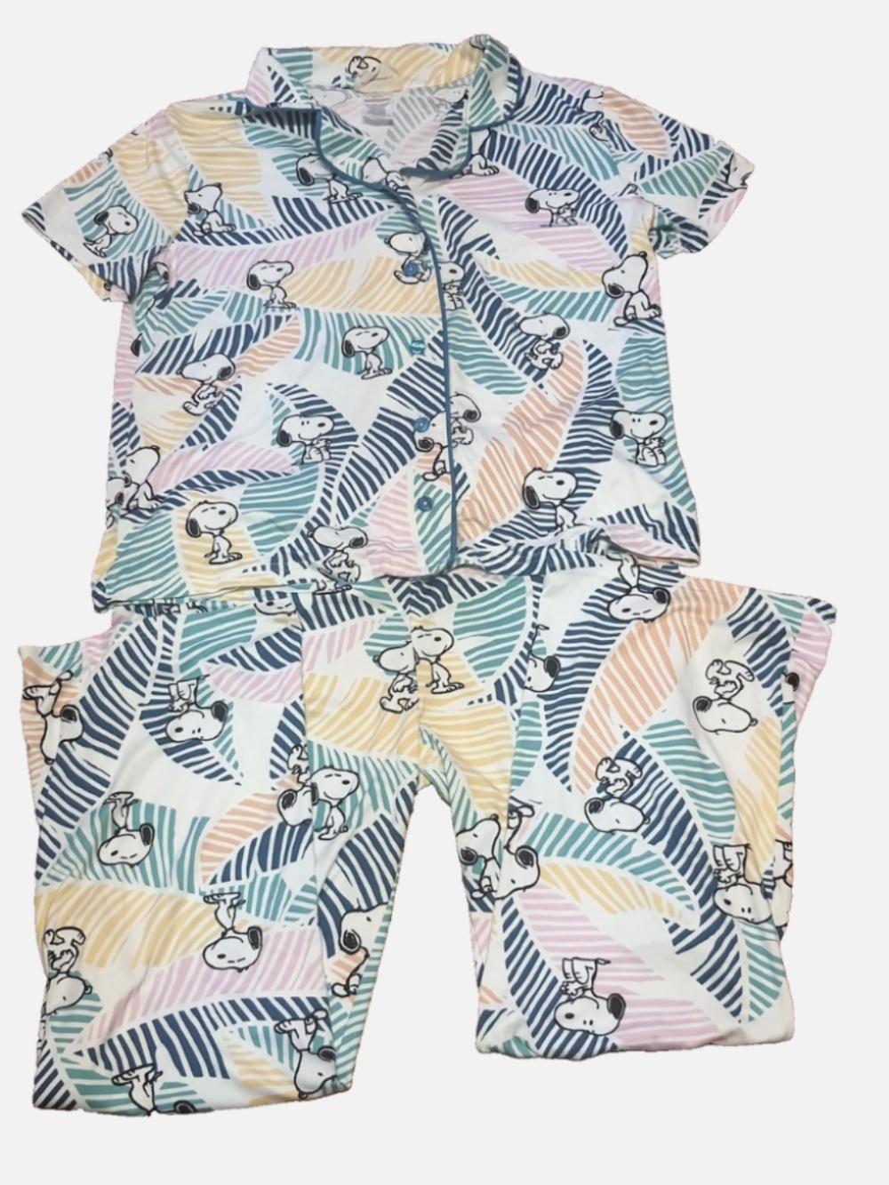 Peanuts Snoopy Women's Tropical Pajamas Set XL